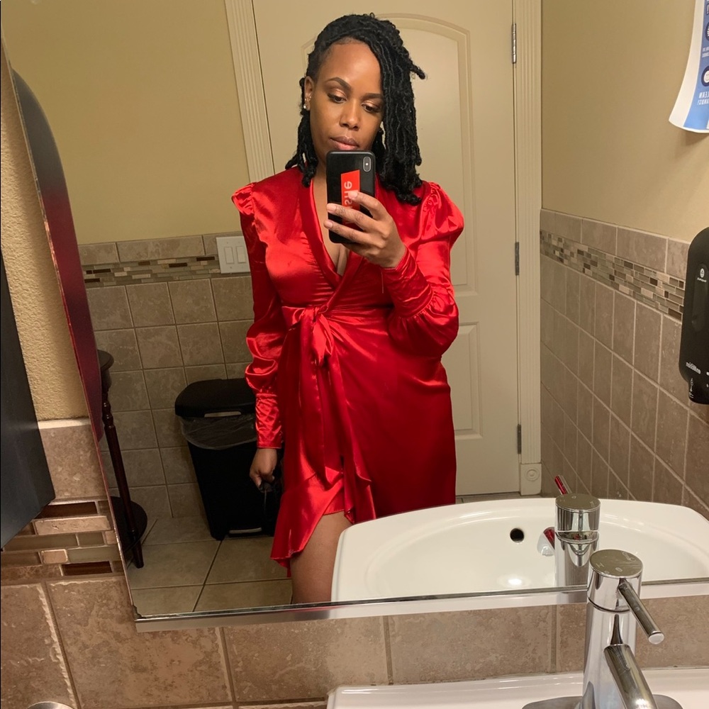 Red Wrap Dress